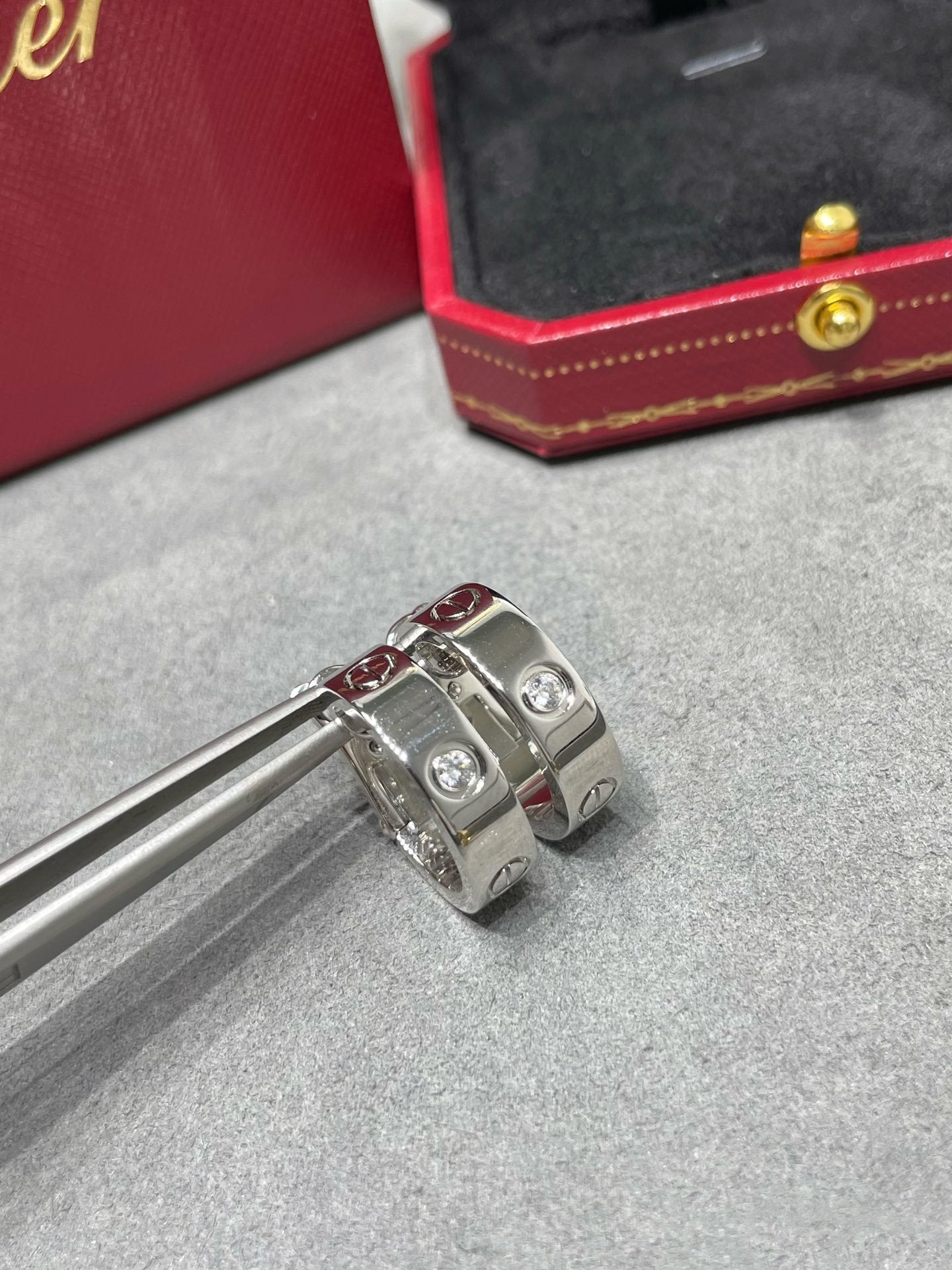 [Amore]LOVE 5.5MM 1 DIAMOND EARRINGS