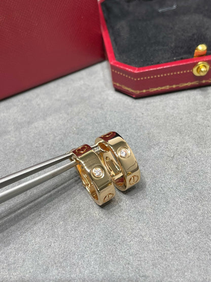 [Amore]LOVE 5.5MM 1 DIAMOND EARRINGS