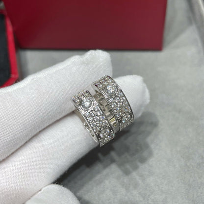 [Amore]LOVE 5.5MM DIAMOND PAVED EARRINGS