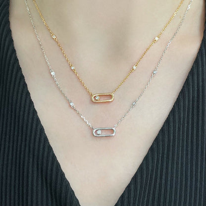 [Amore]MOVE UNO DIAMOND NECKLACE
