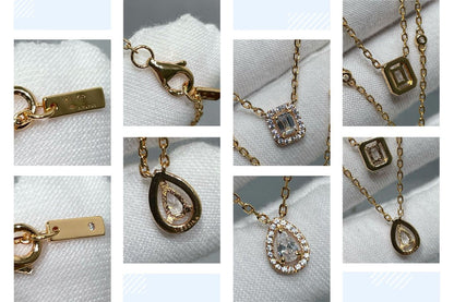 [Amore]MY TWIN 2 ROW DIAMOND NECKLACE