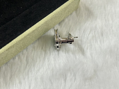 [Amore]CLOVER PIETERSITE MEDIUM STUD EARRINGS