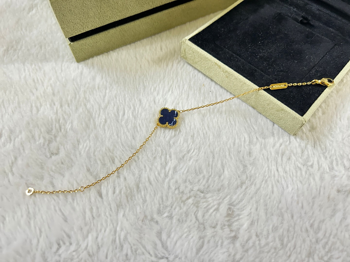 [Amore]CLOVER 1 MOTIF PIETERSITE BRACELET
