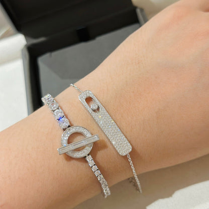 [Amore]MOVE CLASSIQUE DIAMOND PAVED BRACELET
