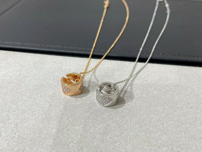[Amore]LIENS EVIDENCE DIAMOND PAVED NECKLACE