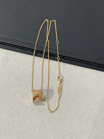 [Amore]LIENS EVIDENCE DIAMOND PAVED NECKLACE