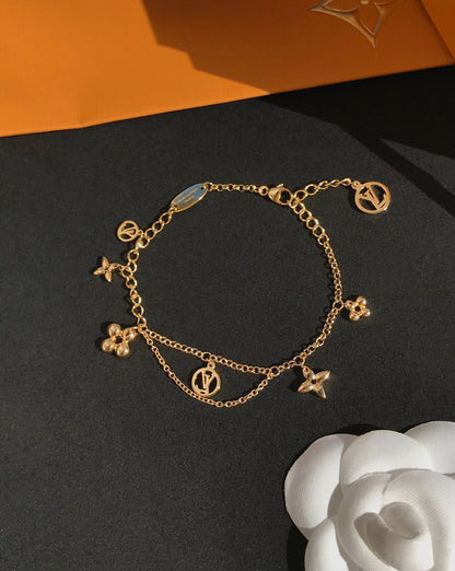 [Amore]BLOOMING PINK GOLD MOP BRACELET