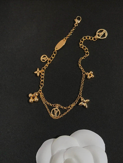 [Amore]BLOOMING PINK GOLD MOP BRACELET