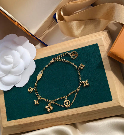 [Amore]BLOOMING PINK GOLD MOP BRACELET