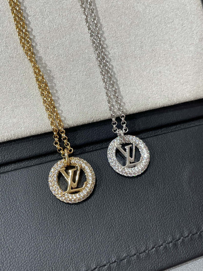 [Amore]BY NIGHT DIAMOND PAVED NECKLACE