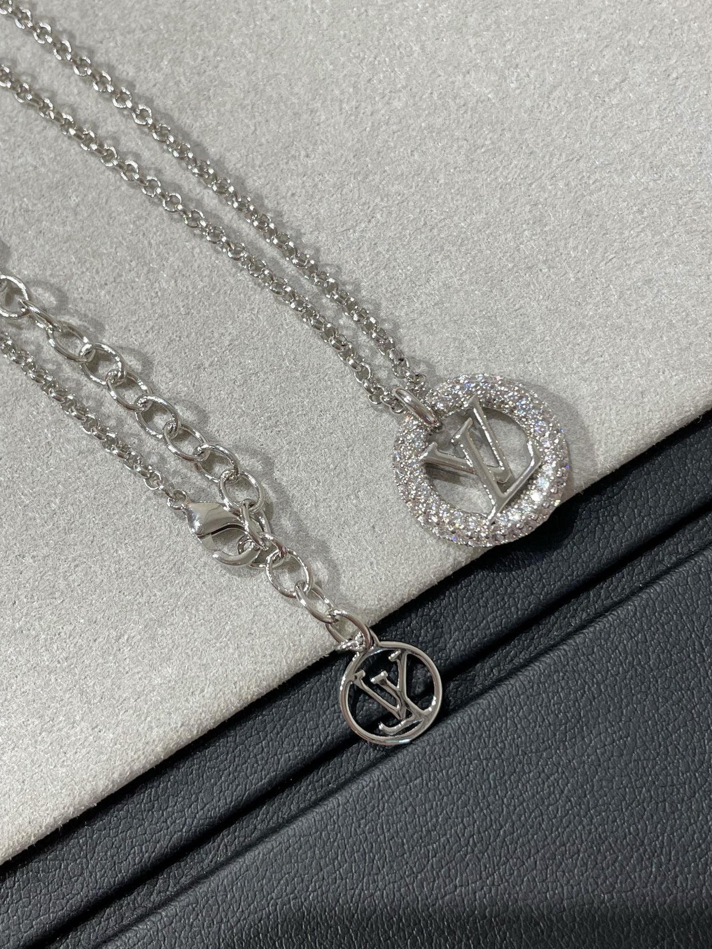 [Amore]BY NIGHT DIAMOND PAVED NECKLACE
