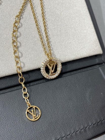 [Amore]BY NIGHT DIAMOND PAVED NECKLACE