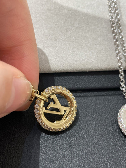 [Amore]BY NIGHT DIAMOND PAVED NECKLACE