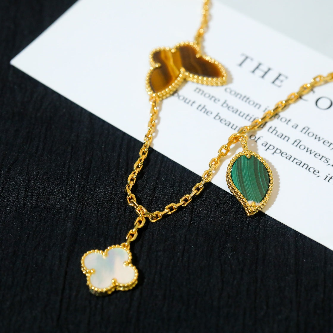 [Amore]LUCKY SPRING 5 MOTIF GOLD BRACELET
