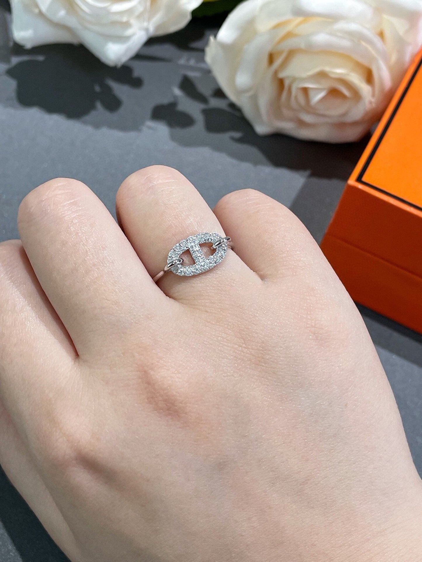 [Amore]RONDE SMALL DIAMOND RING