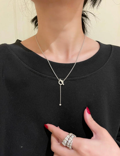 [Amore]FINESSE SILVER DIAMOND NECKLACE