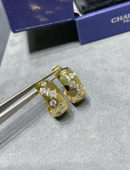 [Amore]BEE LOVE DIAMOND HOOP EARRINGS