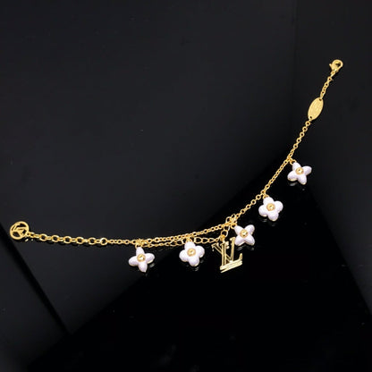 [Amore]LOGO 6 MOTIF STAR AND SUN GOLD BRACELET