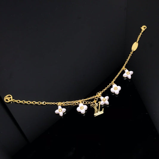 [Amore]LOGO 6 MOTIF STAR AND SUN GOLD BRACELET