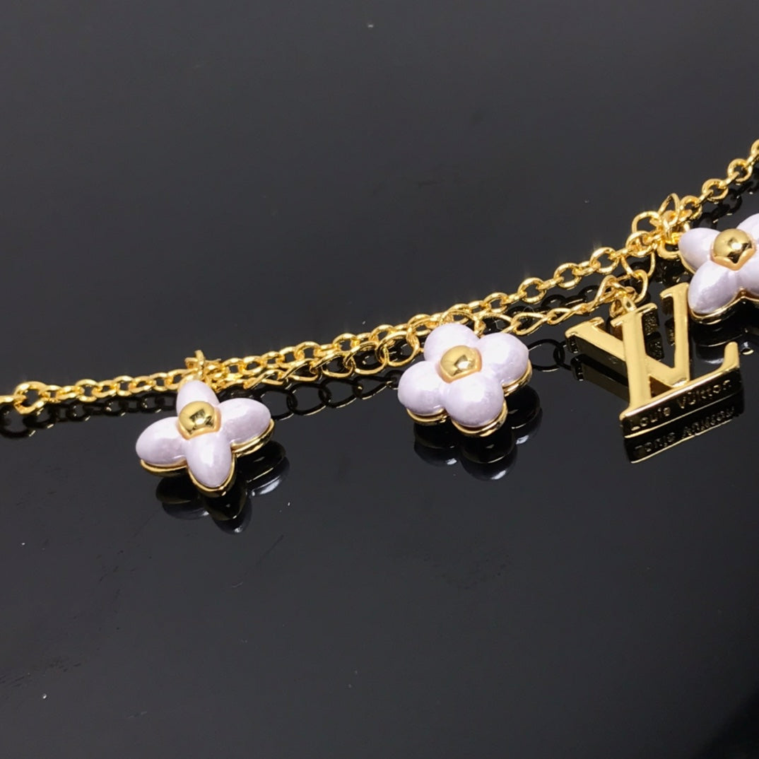[Amore]LOGO 6 MOTIF STAR AND SUN GOLD BRACELET