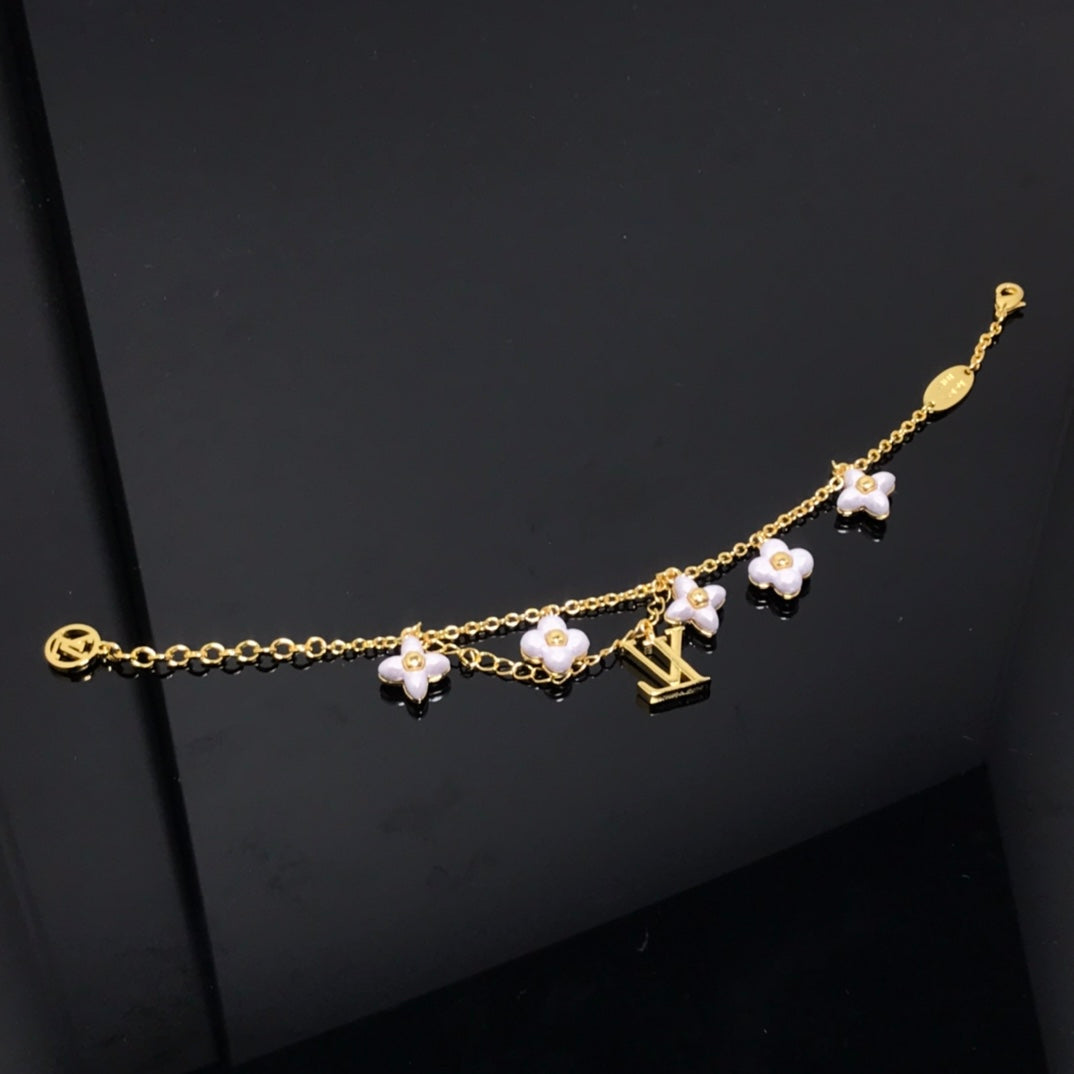 [Amore]LOGO 6 MOTIF STAR AND SUN GOLD BRACELET