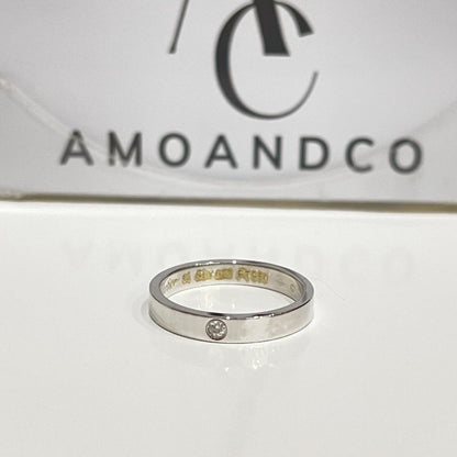 [Amore]LOVE RING 4MM 1 DIAMOND