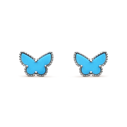 [Amore]BUTTERFLY TURQUOISE EARRINGS SILVER