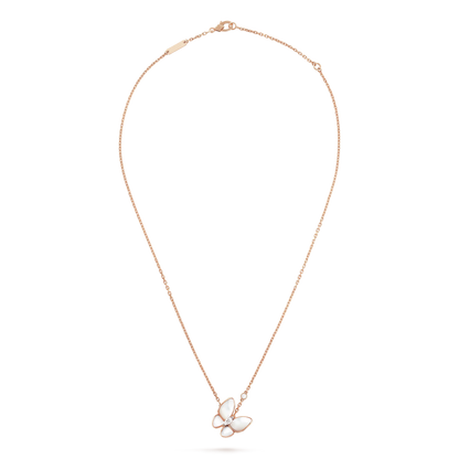 [Amore]BUTTERFLY MOP DIAMOND NECKLACE