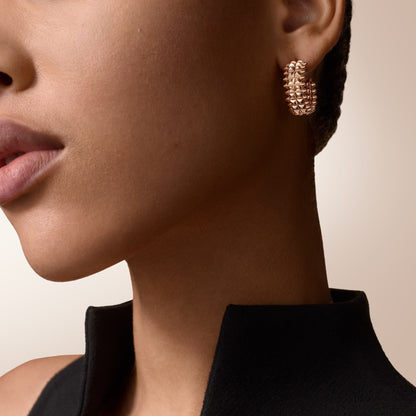 [Amore]CLASH 9.2MM DOUBLE ROW EARRINGS