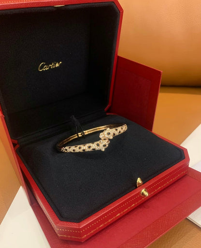 [Amore]Cheetah Collection Large Diamond Bracelet