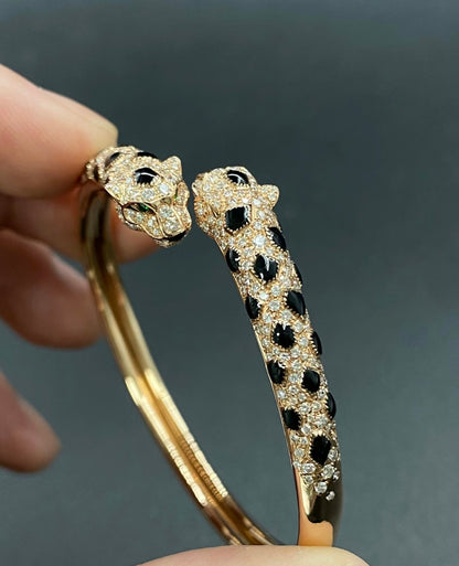 [Amore]Cheetah Collection Large Diamond Bracelet