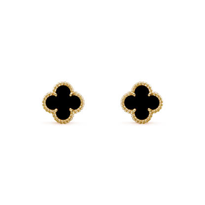 [Amore]CLOVER MINI 9.5MM BLACK MOP EARRINGS