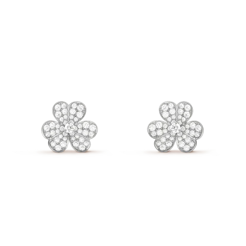 [Amore]CLOVER COMOS DIAMOND EARRINGS SILVER