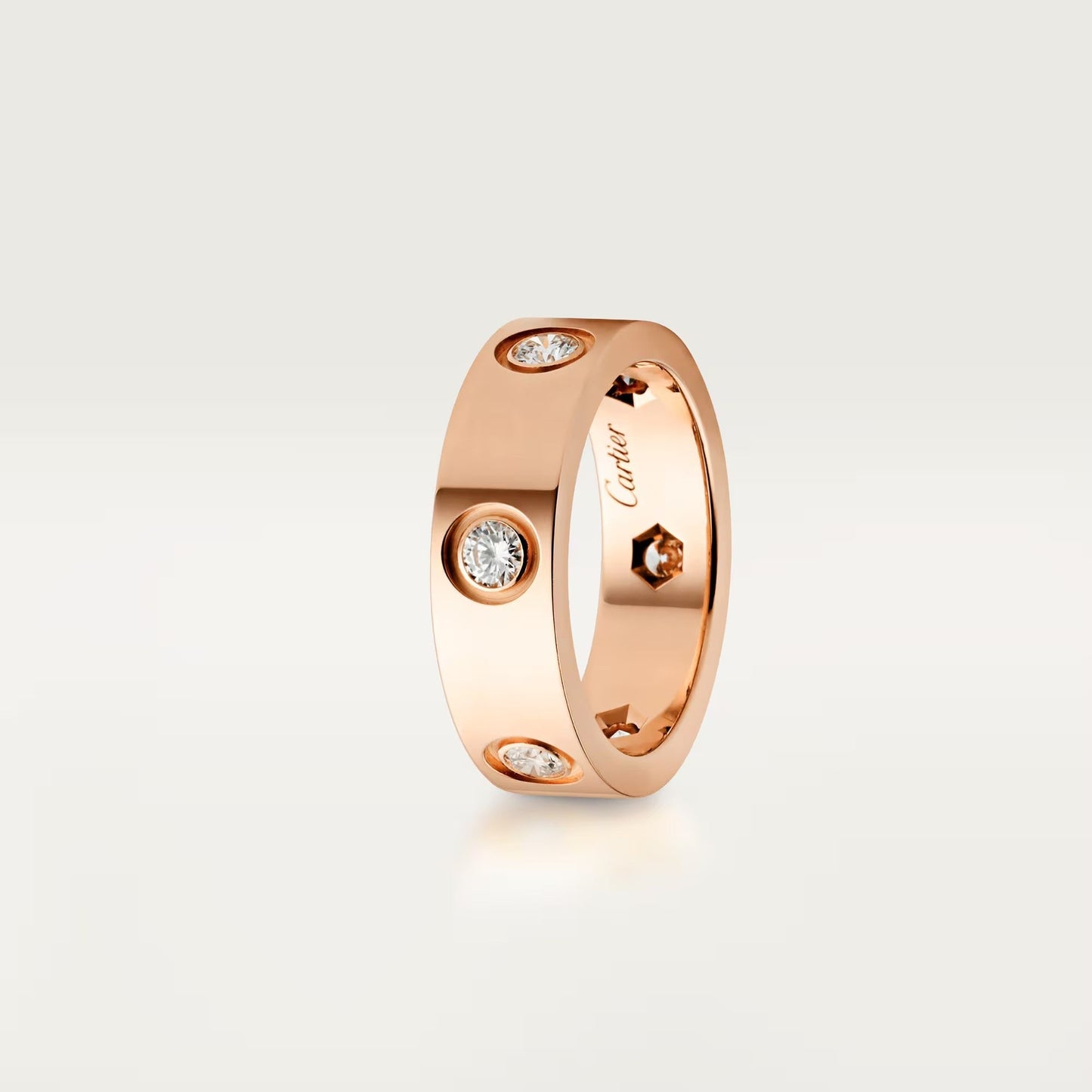 [Amore]LOVE 5.5MM 6 DIAMOND RING
