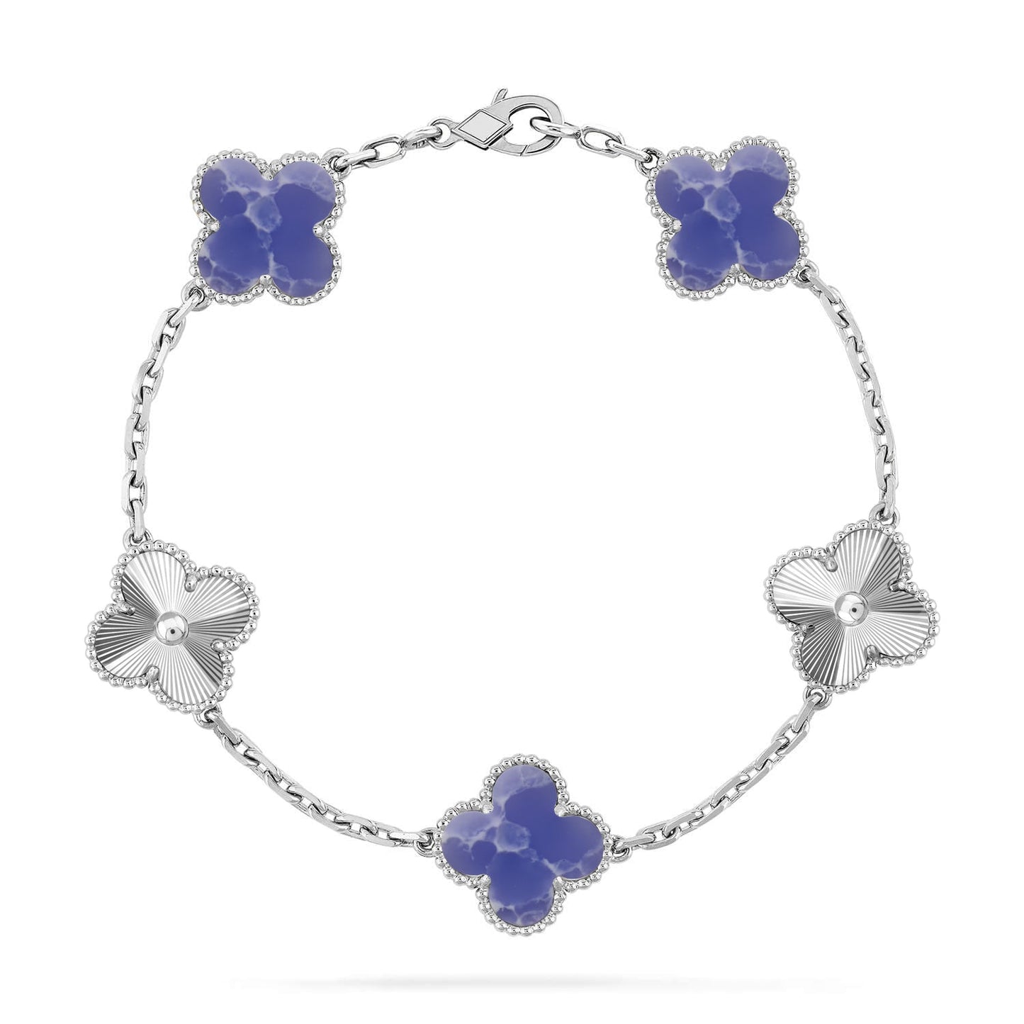 [Amore]CLOVER 5 MOTIF BLUE VEINS BRACELET COLLECTION