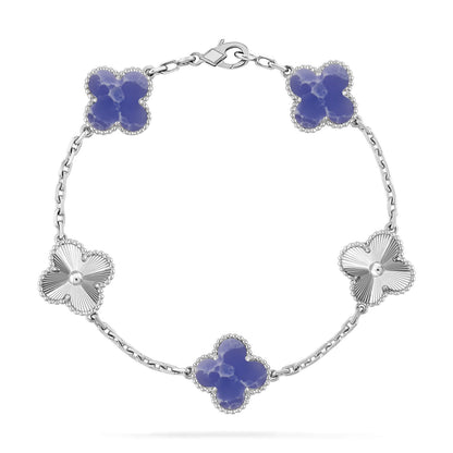 [Amore]CLOVER 5 MOTIF BLUE VEINS BRACELET COLLECTION