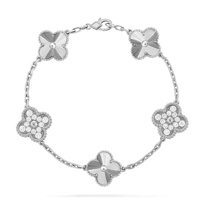 [Amore] CLOVER 5 MOTIF LASER BRACELET COLLECTION