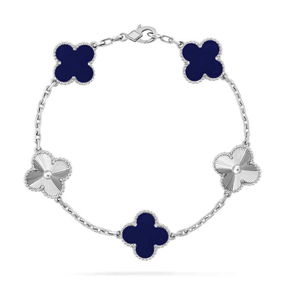 [Amore]CLOVER 5 MOTIF LAPIS LAZULI BRACELET COLLECTION