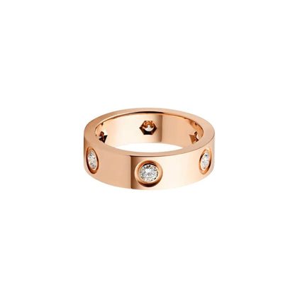 [Amore]LOVE 5.5MM 6 DIAMOND RING