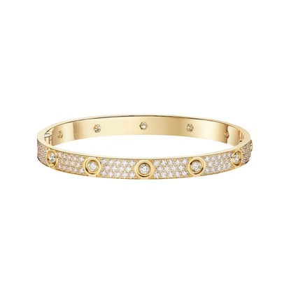 [Amore]LOVE BRACELET 6.1MM DIAMOND-PAVED 10 BIG DIAMONDS