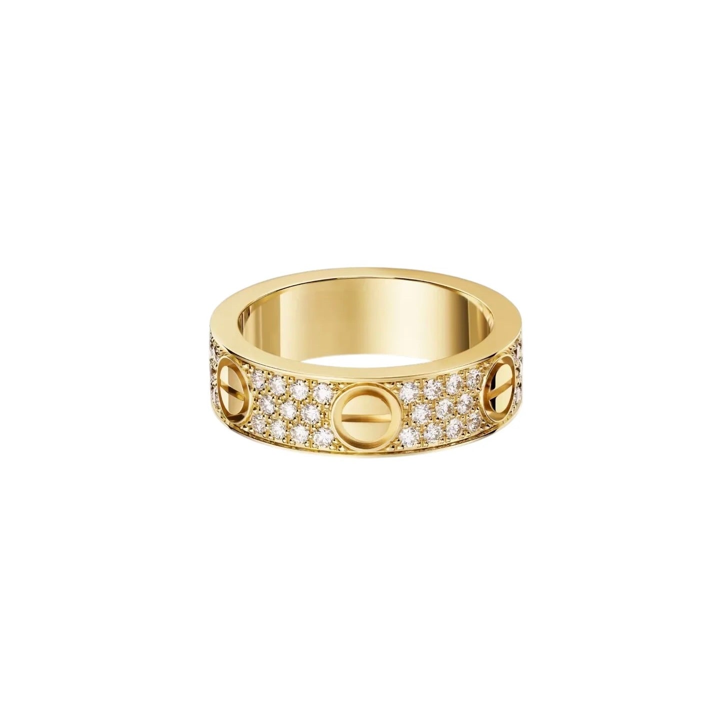 [Amore]LOVE RING 5.5MM DIAMONDS PAVED