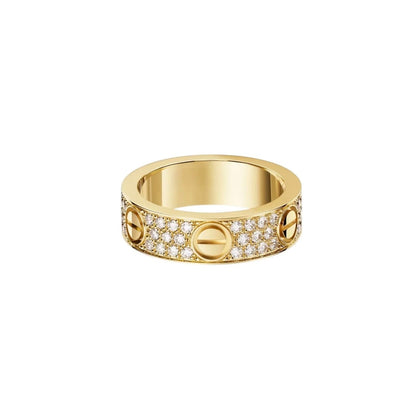[Amore]LOVE RING 5.5MM DIAMONDS PAVED