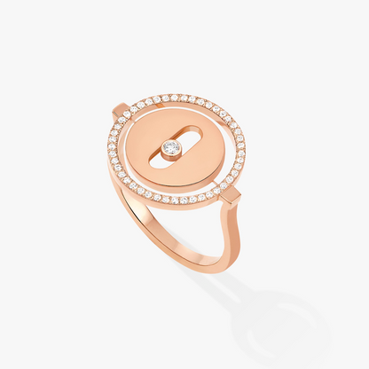 [Amore]LUCKY MOVE PINK GOLD DIAMOND RING