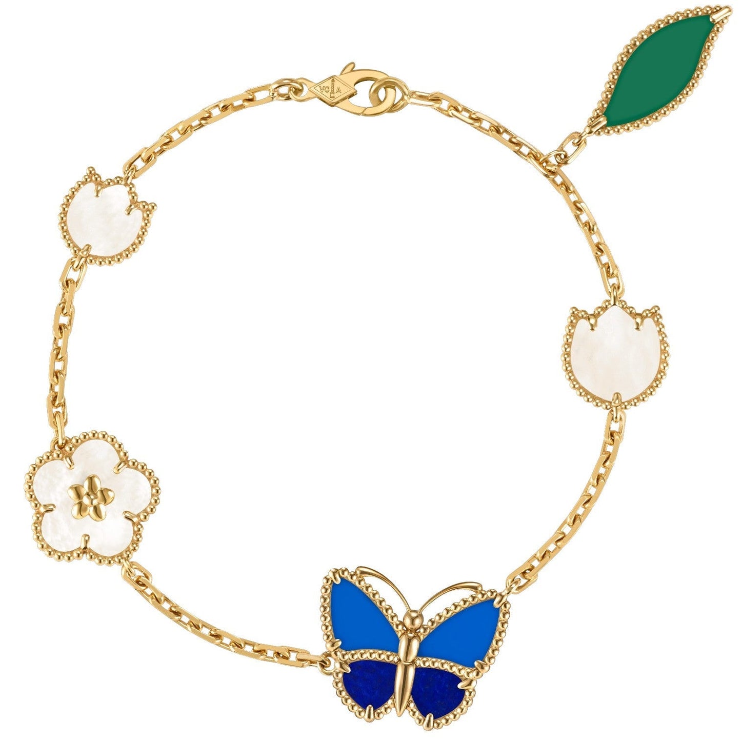 [Amore]LUCKY SPRING BUTTERFLY 5 MOTIF BRACELET