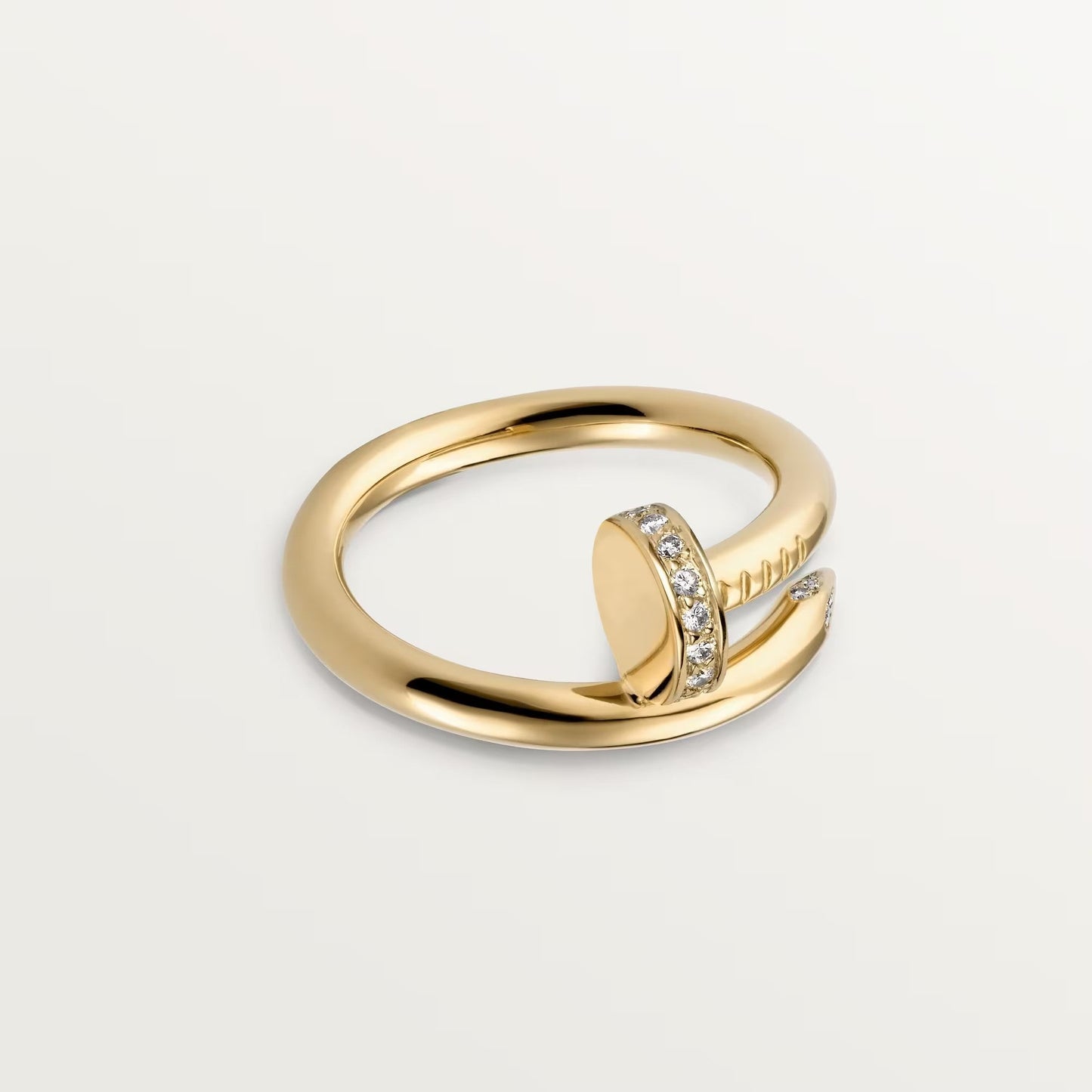 [Amore]JUSTE RING 2.6MM HALF DIAMOND