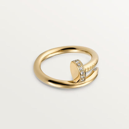 [Amore]JUSTE RING 2.6MM HALF DIAMOND