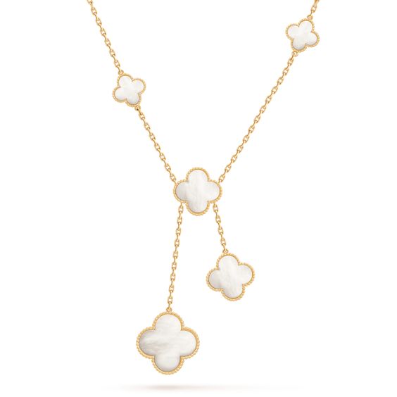 [Amore]CLOVER MOTHER OF PEARL NECKLACE 6 MOTIF