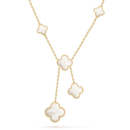 [Amore]CLOVER MOTHER OF PEARL NECKLACE 6 MOTIF