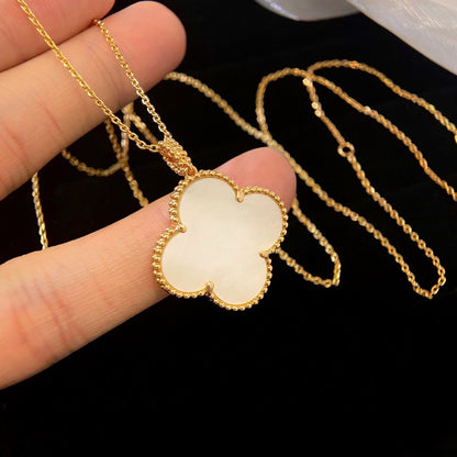 [Amore]CLOVER 25MM MOP LARGE PENDANT NECKLACE