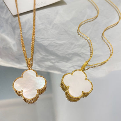 [Amore]CLOVER 25MM MOP LARGE PENDANT NECKLACE